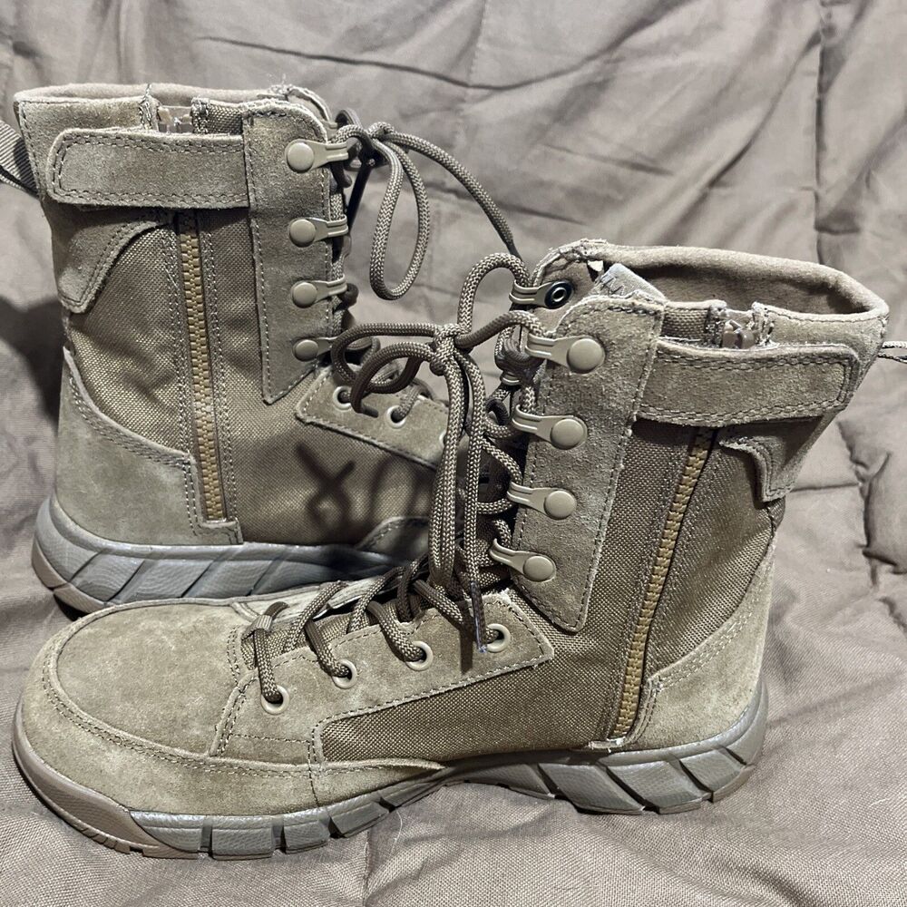 FREE SOLDIER Men's Tan Lightweight  Tactical Work Boots Size 8 Brand New